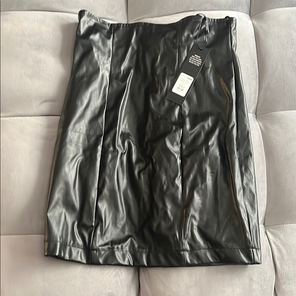 Fashion Nova Dresses & Skirts - “Fashion Nova- Faux Leather Skirt size small”
